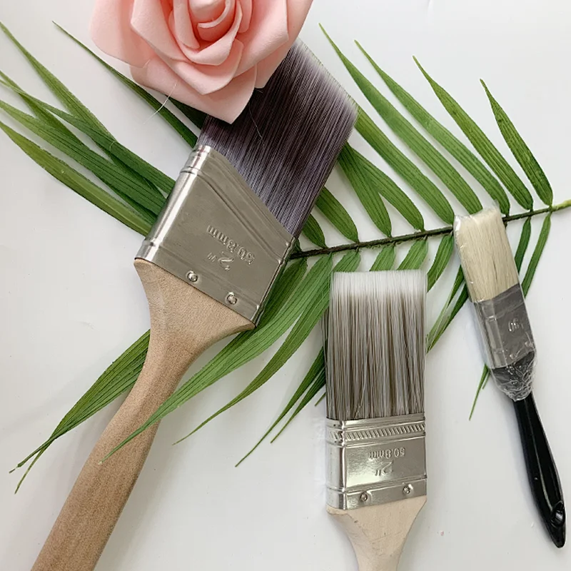 New arrival china professional high quality 1 2 3 4 inch flat wholesale artist paint Brushes