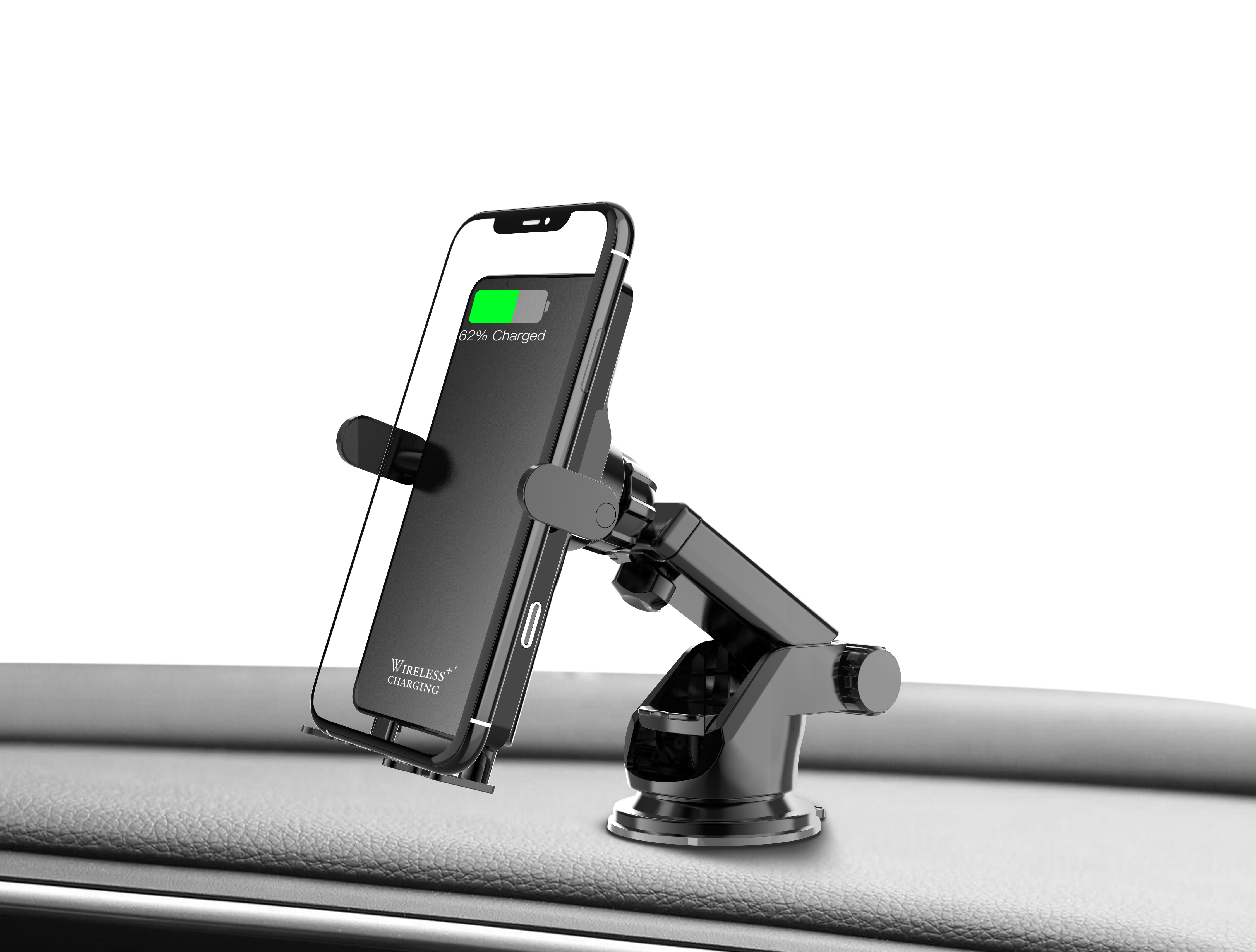 Amaztec Car Mount Держатель для телефона с умным беспроводным зарядным  устройством | www.amaztec.com