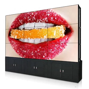 UHD LCD Video Wall 3X3 with video  Processor  for Advertising