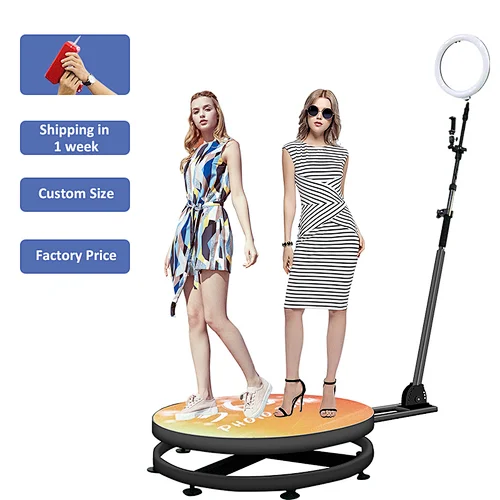 Portable Slow Motion 360 Photo Booth Spinner Kiosk Machine 360 Photo Booth