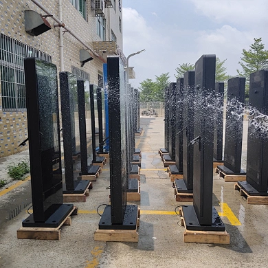 32 43 49 55 65 75 86 inch floor standing outdoor digital signage 1500nits 2000nits 4500nits high brightness waterproof IP56
