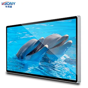 Horizontal wall mounted touch screen for monitor multi function table
