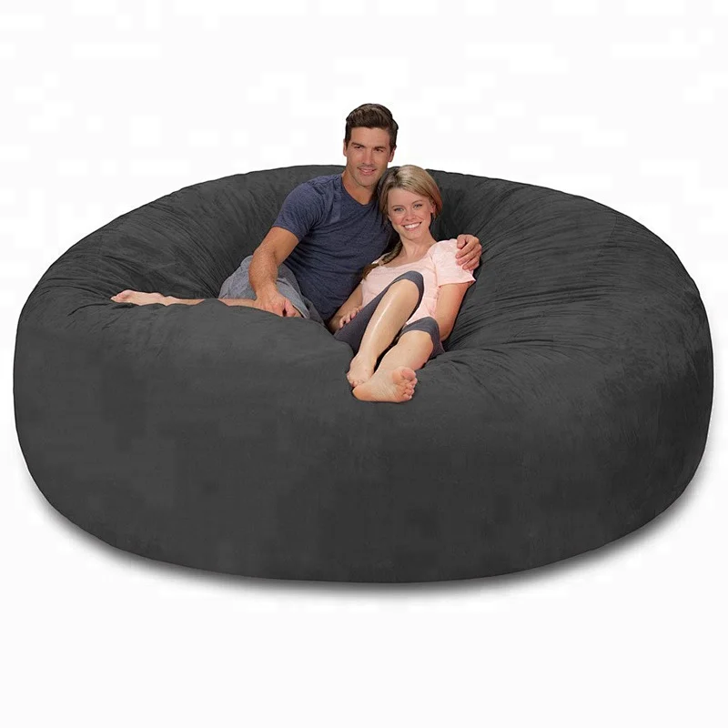 Giant bean bag cover for two person