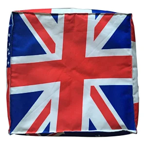 Printed oxford waterproof square ottomab bean bag chair