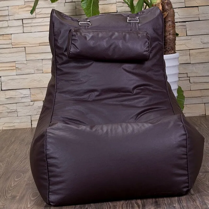 Long Lounger Couch Bean Bag Recliner Beanbag With Pillow Lazy Sofa Chair
