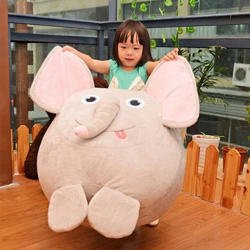Stuffed animal bean bag cover  storage  kids toy bag