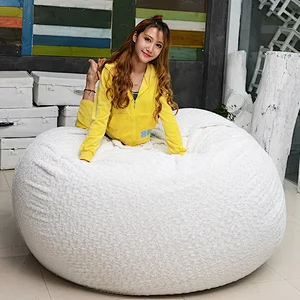 Modern sofa large round lazy beanbag sofa foam filling bean bag