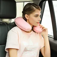 Custom u shape soft pillow scarf memory foam reading travel neck pillow