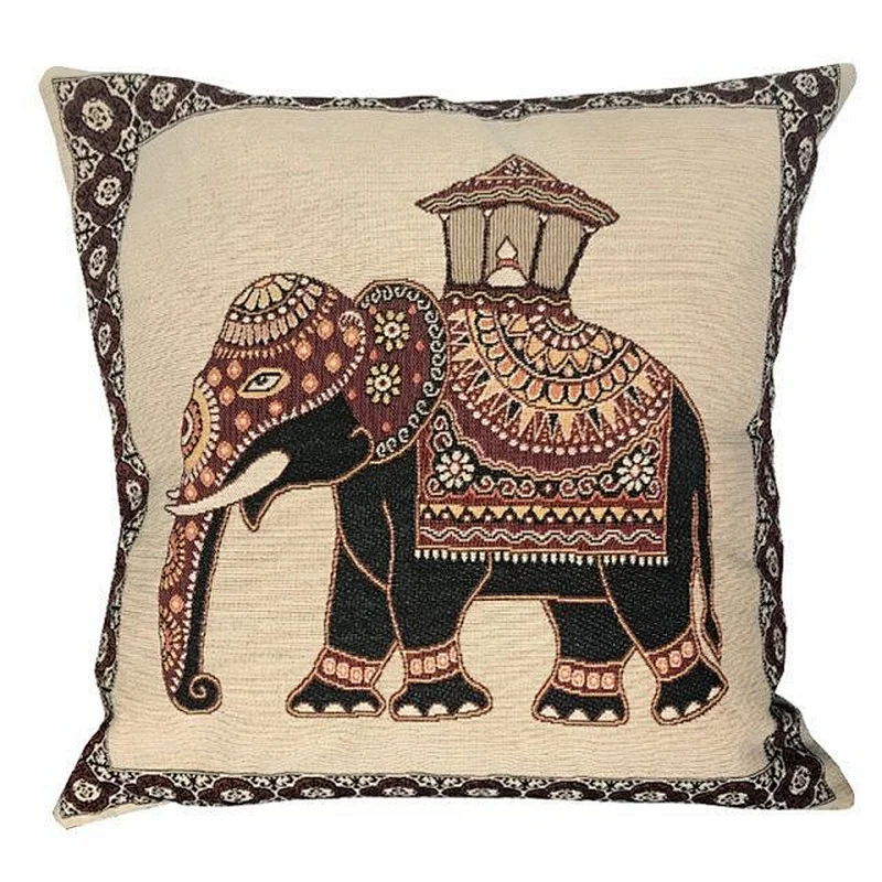 Printed Linen Dimity Custom Home Pillow Cushion For Car Or Seat