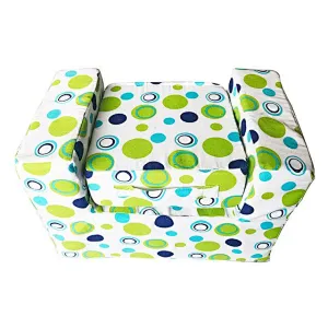 Folding Kid Sofa Bed Foam Single Sofa Chair With color Polka Dots