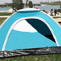 Double layers professional outdoor camping tent with sunshade net for camping