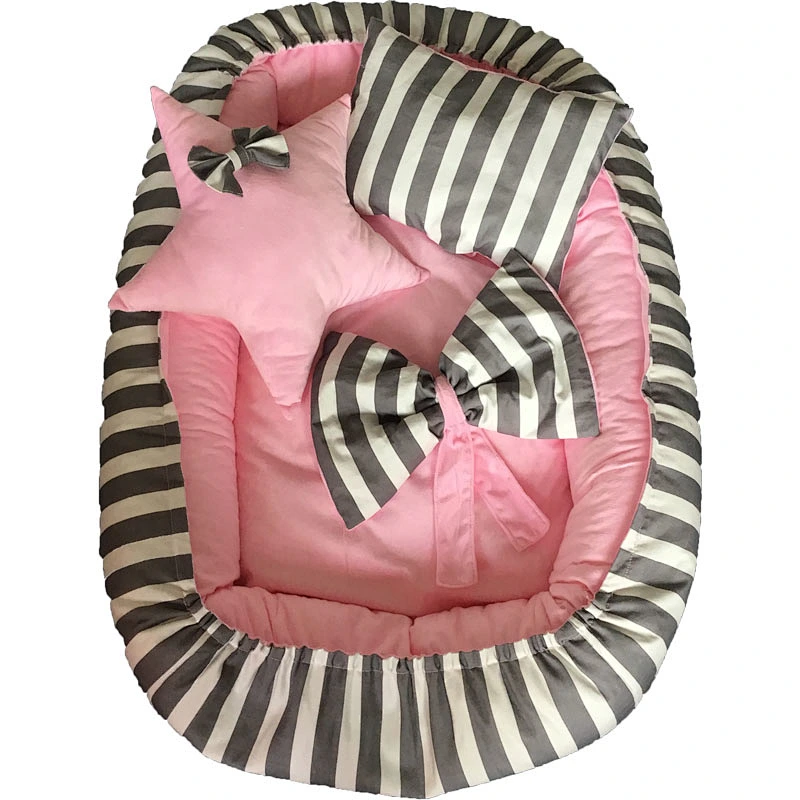 New Compact Cotton Baby Bed,Infant Portable Crib,Baby Newborn Bed Cute Design