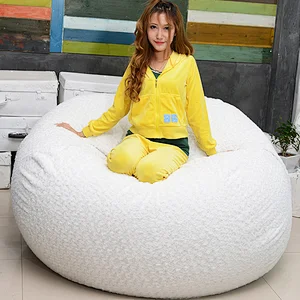 Modern sofa large round lazy beanbag sofa foam filling bean bag