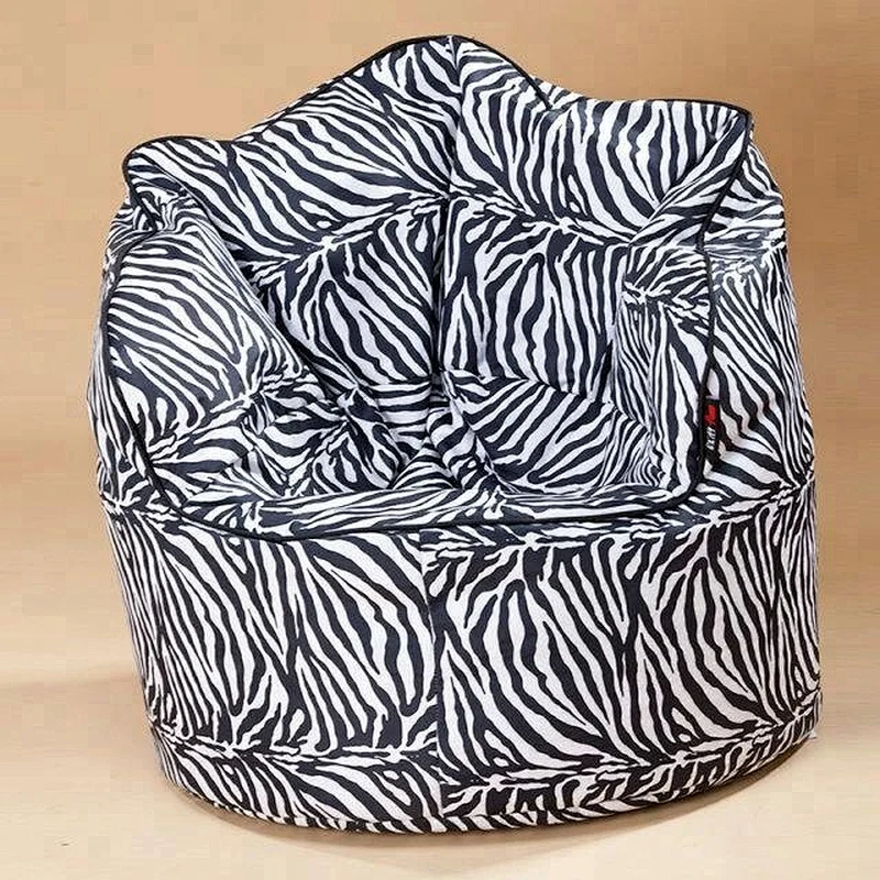 Bean bag seat with armrest zebra print bean bag chair bulk