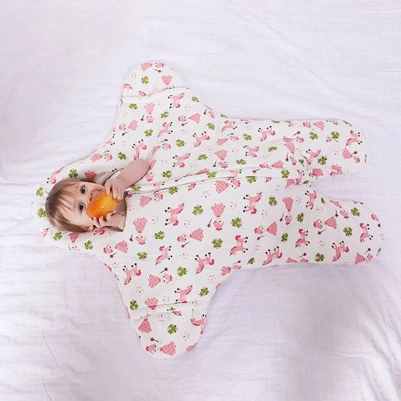 New pattern personalized Plush baby soft cozy sleeping bag Newborn Baby Sleeping Bag