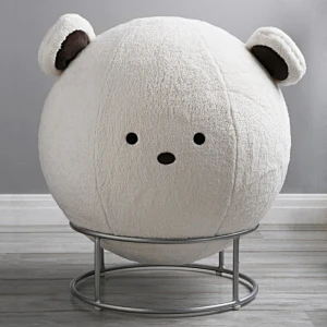 Balance exercise Faux Fur Yoga Ball chair cover