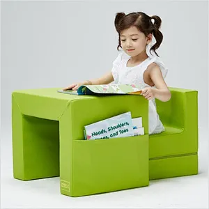 Portable kindergarten furniture kids study table and chair suit children desk chair combination