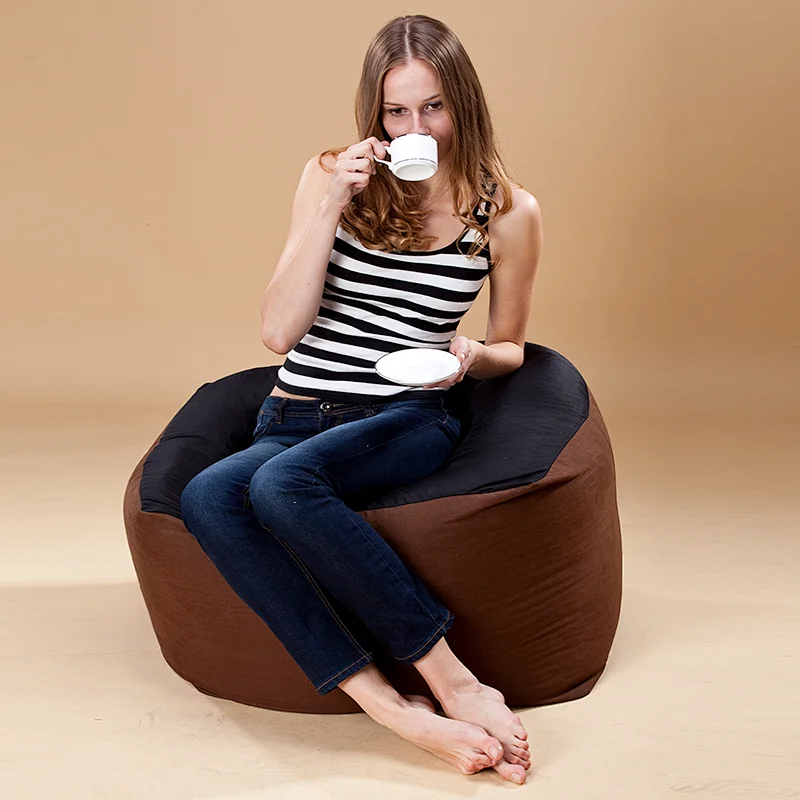 Many years factory Spandex  soft square stool bean bag