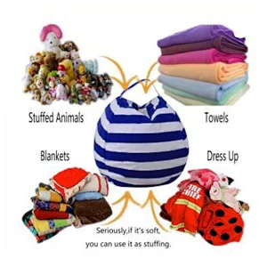 Canvas Stuffed Storage bean bag chair