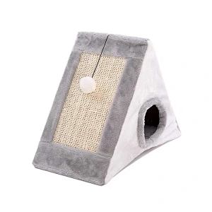 cat playing house cat bed