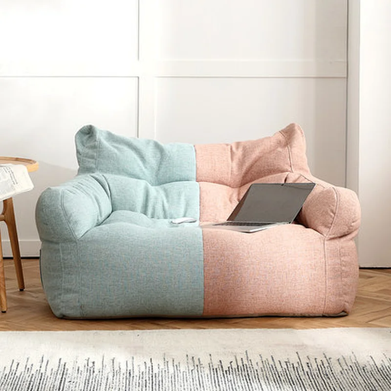 Wholesale 2 seater double seats bean bag for living room use