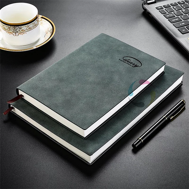 Customized student school high quality leather excise book note book organizer journal notebook