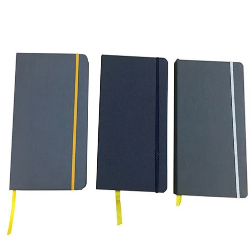 Fabric Linen Black Journal Printing Custom A4 A5 Note Books Hardcover Dot Grid Planner Printing