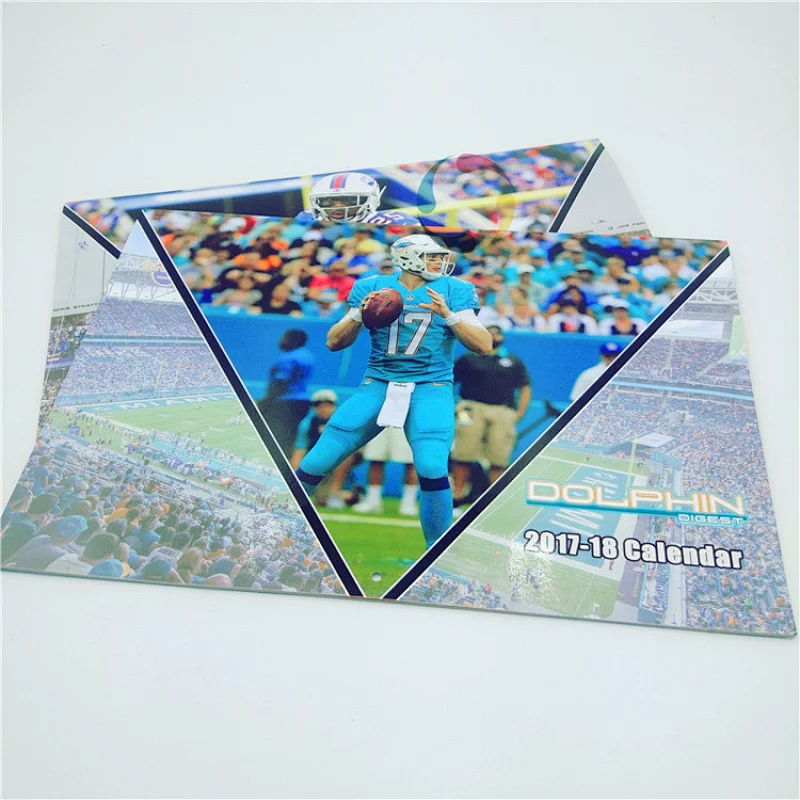 oem manufacture english sadddle stitch calendar printing 2020