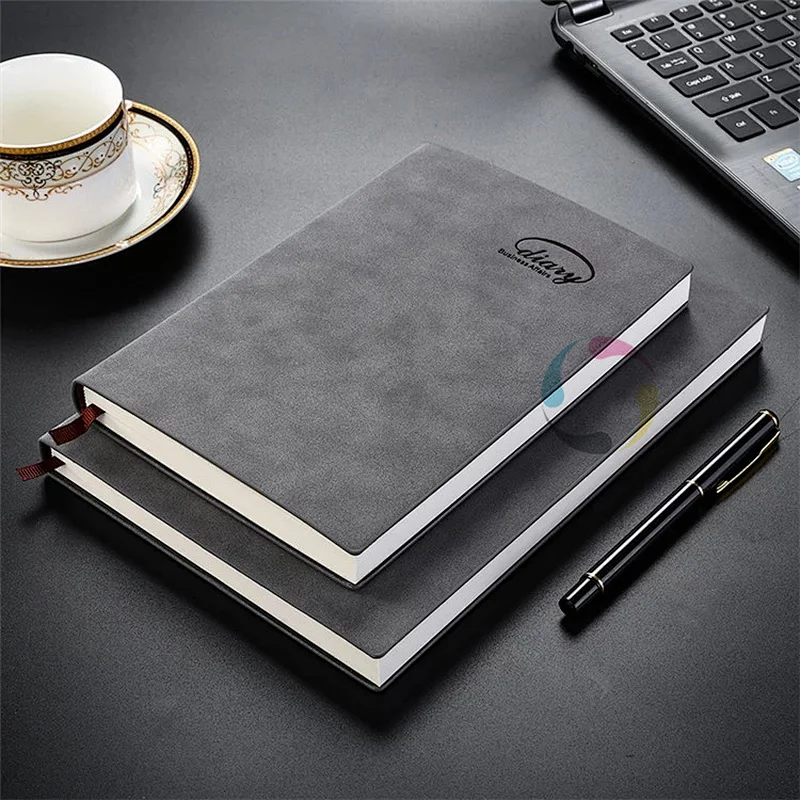 Customized student school high quality leather excise book note book organizer journal notebook
