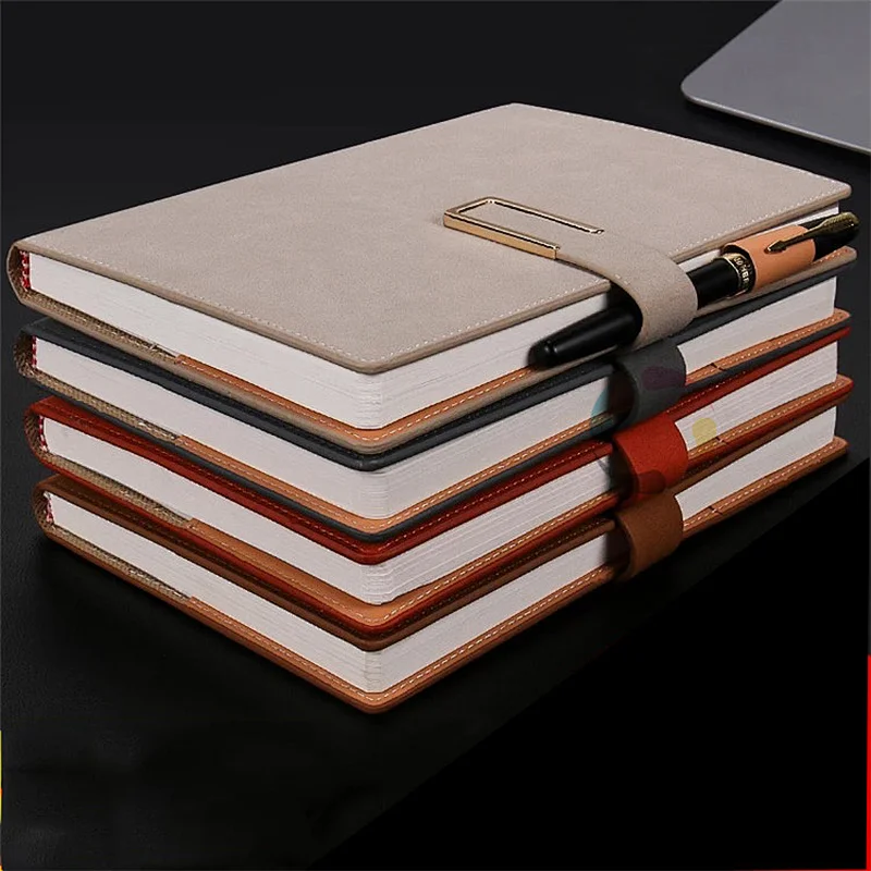 Printing PU leather cheap custom hardcover organizer exercise note book in China