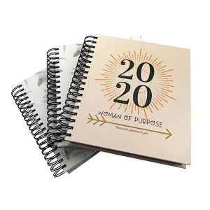 Full Color Custom Hardcover wire o Book Printing wire o planner notebook diary book printing