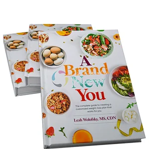High quality customized cookbook menu cooking book Recipe Book Printing