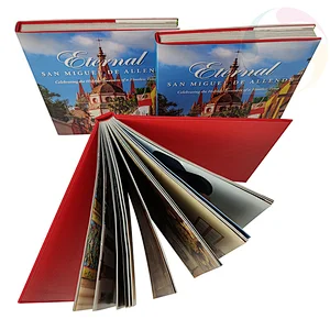 Bulk overseas cheap China color sewn casebound hardcover book printing