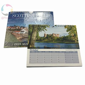 Wholesale well designed custom cheap calendar printing