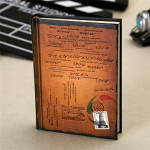 hardcover journal leather cover education text hard cover book/books