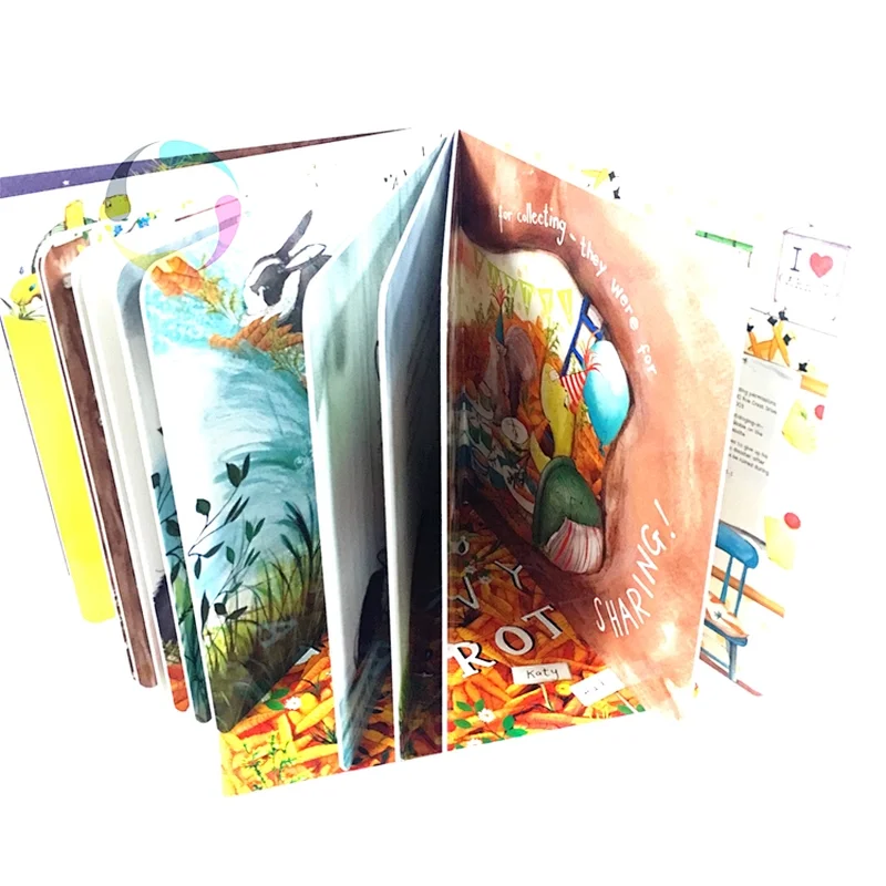 professional topper children card board cardboard book printing