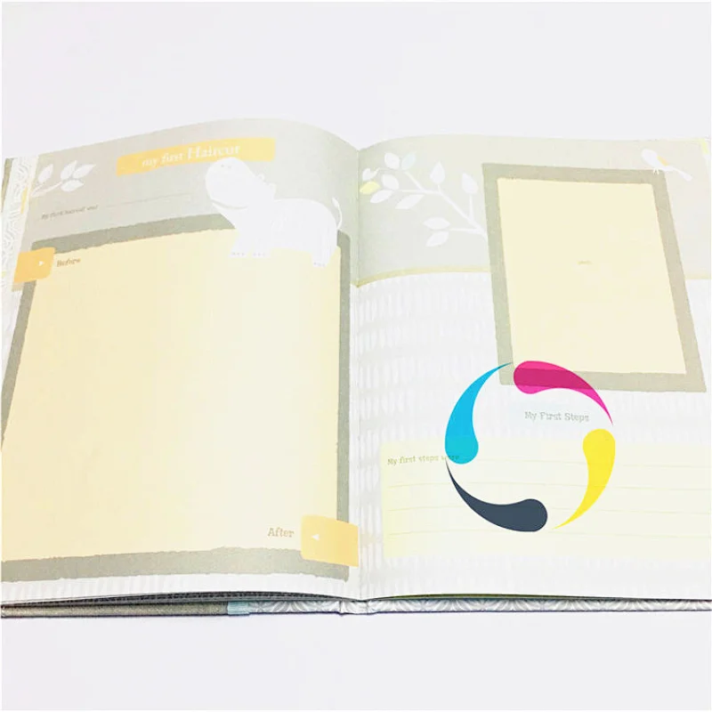 custom baby record jounal child book printing for child