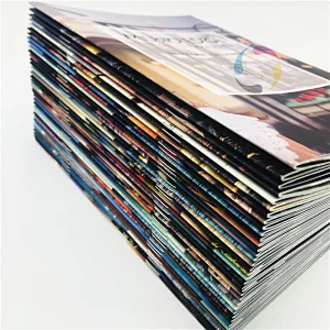 soft touch lamination cheap binding flat layout saddle stitch book printing