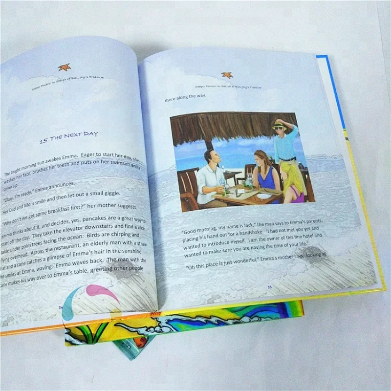 my hot color hardcover children's story book printing for children learning