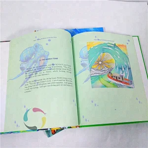 my hot color hardcover children's story book printing for children learning