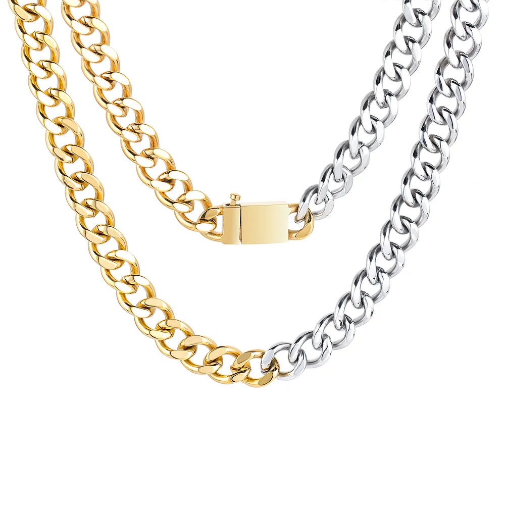 22k gold cuban link chain , 18 inch curb chain , custom cuban link ...