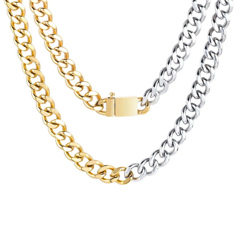 22k Gold Cuban Link Chain 18 Inch Curb Chain Custom Cuban Link 22k-gold-cuban-link-chain-18-inch-curb-chain-custom-cuban-link