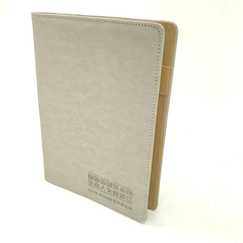 PU leather cover fancy european executive notebooks with card holder