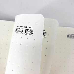 Customized design embossed logo a5 PU leather notebook