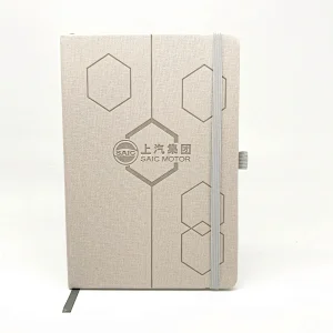 Wholesale elastic band hard cover custom logo pu leather journal notebook