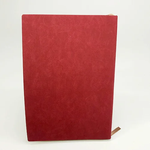 Wholesale fashion red PU leather hardcover custom journal notebook