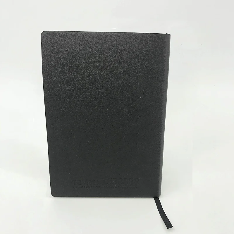 Customized design embossed logo a5 PU leather notebook