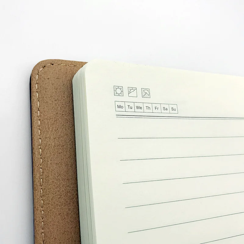 Custom cover logo printing text oem notebook