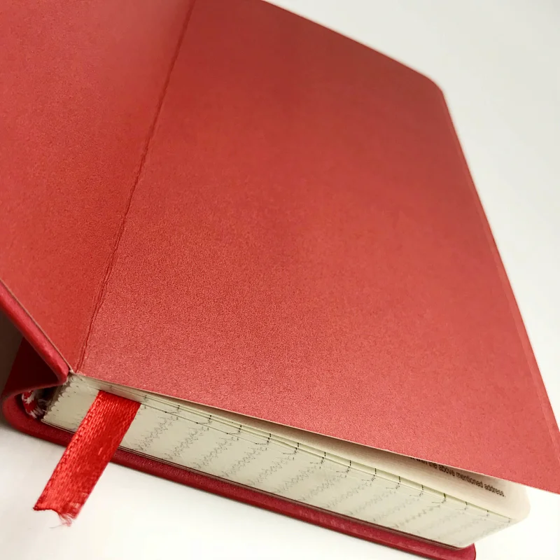 Custom logo eco-friendly PU leather cover notebook
