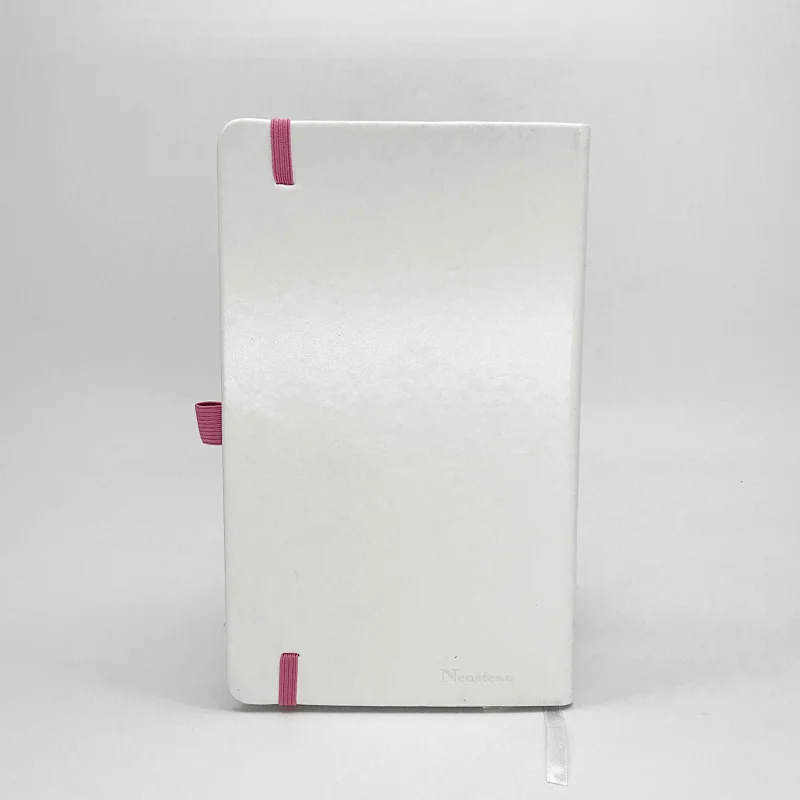 Office stationery supplier custom logo print branded business notebook with elastic closure